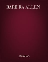 Barbra Allen TTBB choral sheet music cover Thumbnail